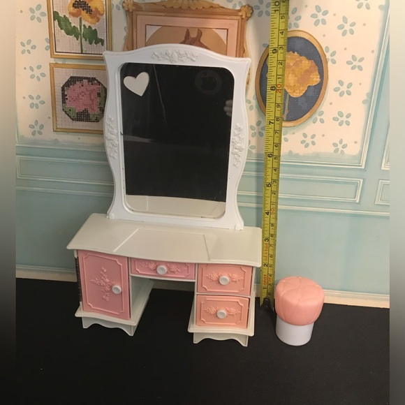 Vintage Ginny by Vogue Takara Japan Doll Bedroom Vanity and Stool - Picture 8 of 8